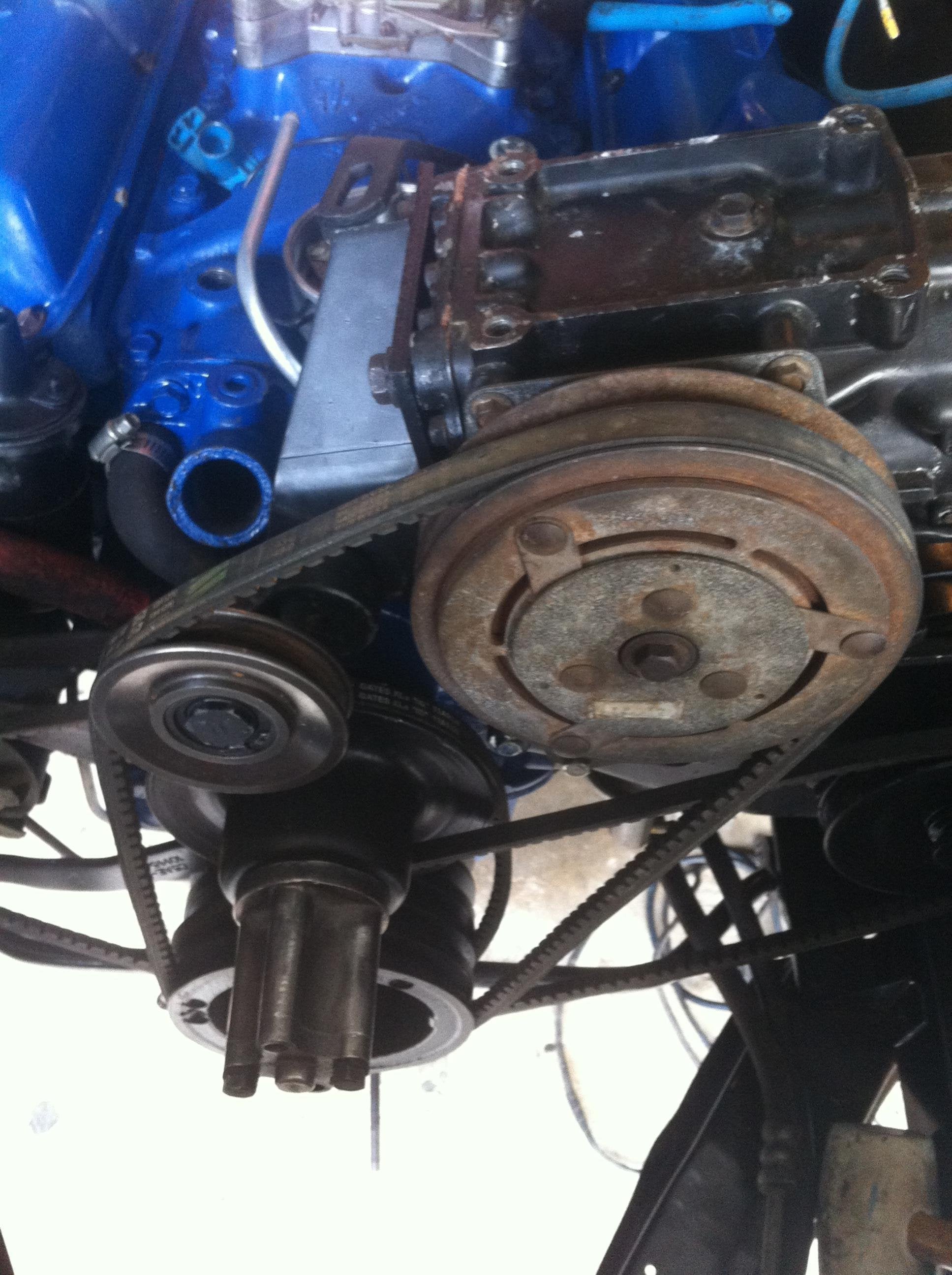 1966 Mustang 289 Bracket help on Air Conditioning and ... york ac diagram 