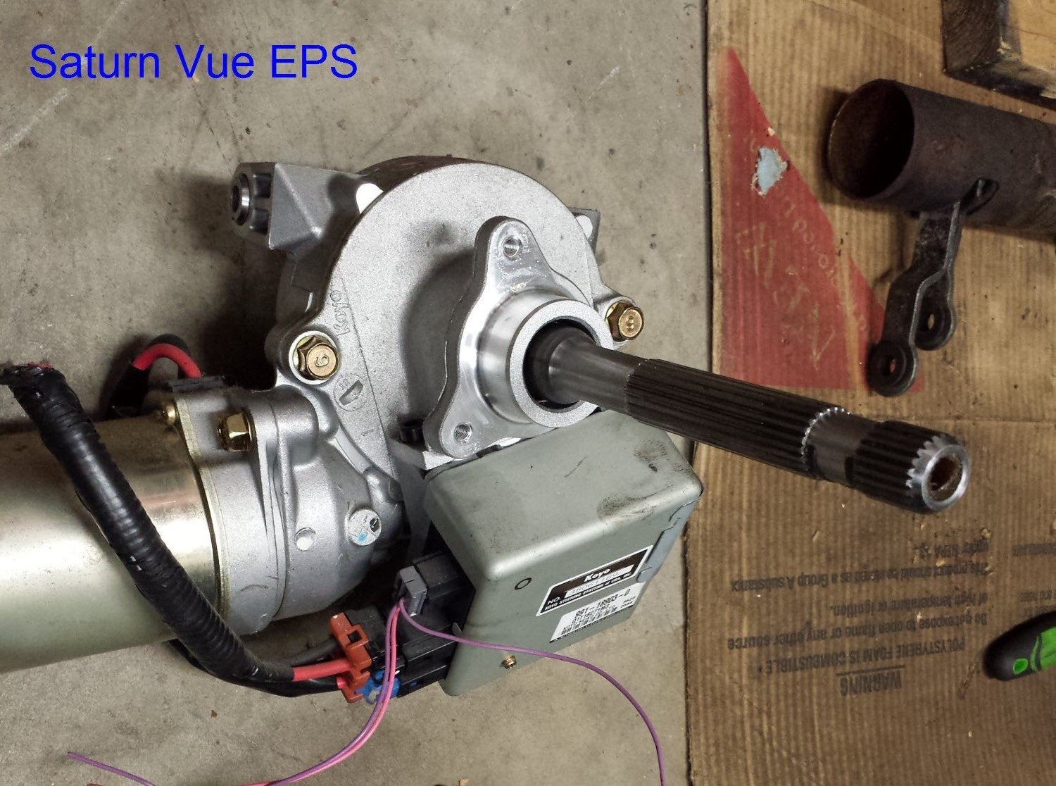 $35 Electric Power Steering with Fail-Safe - No eBay ... saturn steering column wiring diagram 