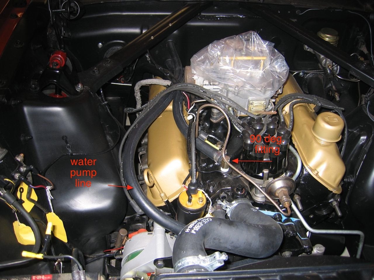 1965 Mustang Heater Hose Connection - Ford Mustang Forum 68 mustang firewall wiring diagram 