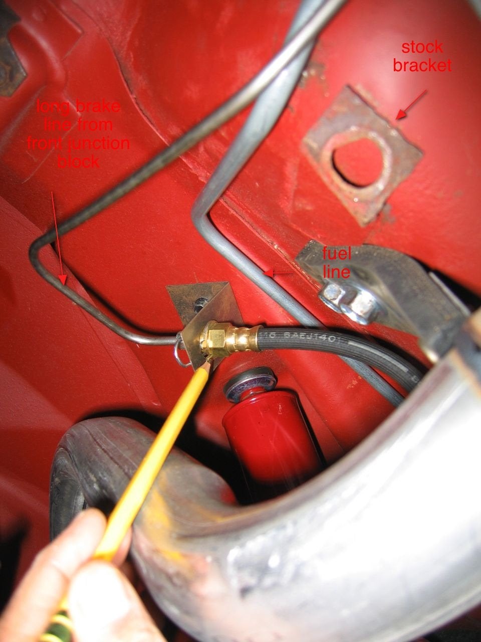 1967 Mustang Dual Exhaust Brake Line Change - Ford Mustang ... brake pedal diagram 